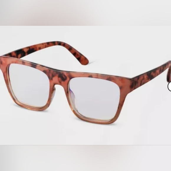 Women's Retro Square Blue Light Filtering Glasses - A New Day™ - Picture 2 of 2